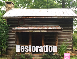 Historic Log Cabin Restoration  Shallotte, North Carolina