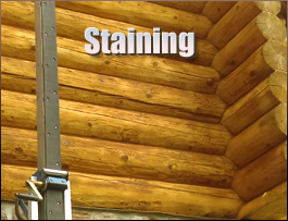  Shallotte, North Carolina Log Home Staining